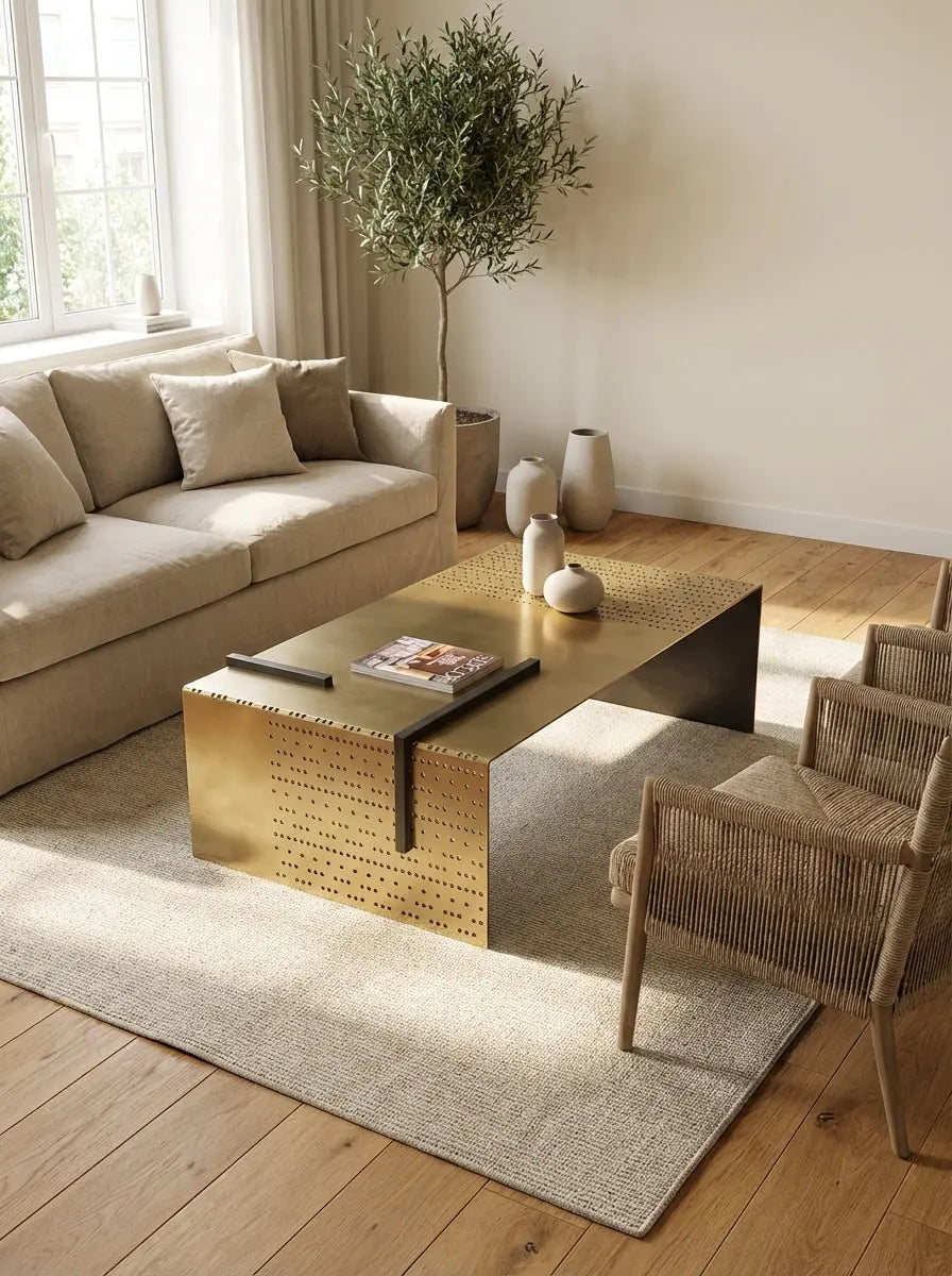 Industrial Perforated Coffee Table The Story Kiln