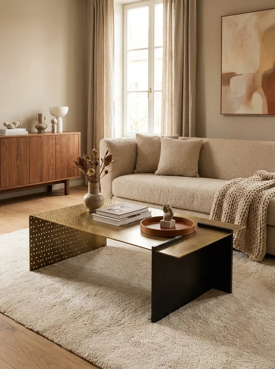 Industrial Perforated Coffee Table The Story Kiln