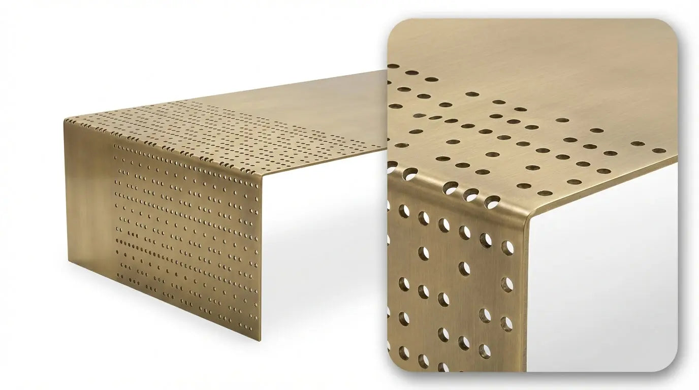 Industrial Perforated Coffee Table The Story Kiln