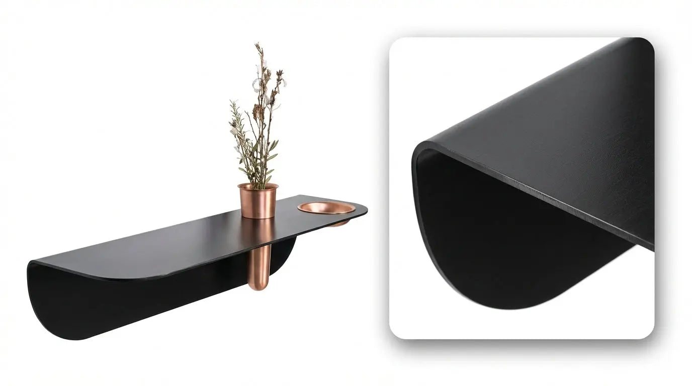 Aura Floating Console Shelf The Story Kiln